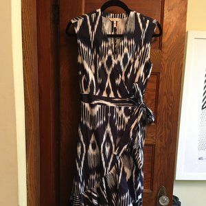 Rebecca Taylor ikat wrap midi dress 2